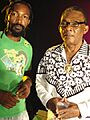 Ras Tingle and Ken Boothe on the set of 'Touch you"