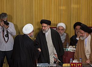 Rouhani and Raisi in Assembly of Experts