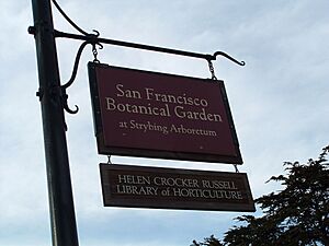 San francisco botanical garden sign