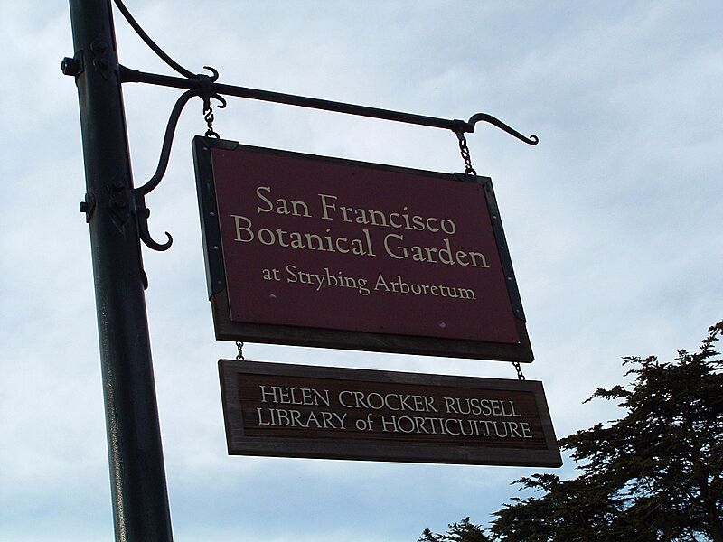San francisco botanical garden sign