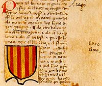 Señal del rey de Aragón en el Libro del conocimiento