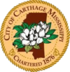 Official seal of Carthage, Mississippi