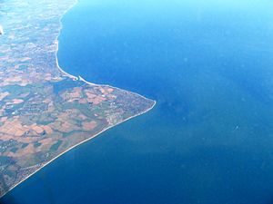 Selsey view from flight