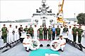 Senior General Min Aung Hlaing C-in-C Myanmar Armed Forces and fifteen member high level delegation onboard INS Satpura