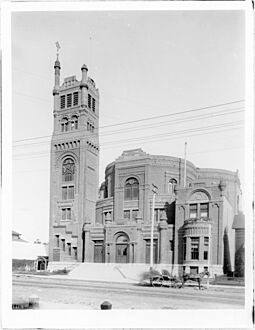 Simpson Methodist Episcopal Church, Hope Street between 7th Street and 8th Street, ca.1890-1905 (CHS-1314)