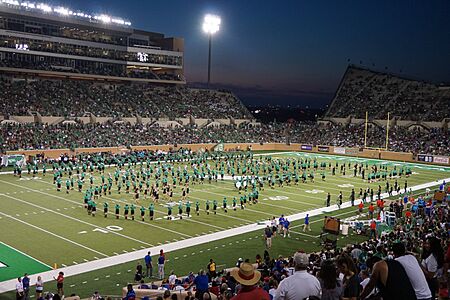 Southern Methodist vs. North Texas football 2018 25 (Green Brigade Marching Band)