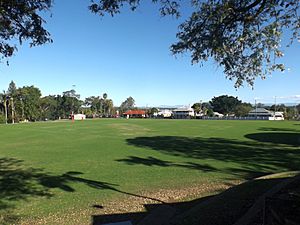 Sports oval at Ipswich Grammar School in Woodend, Queensland