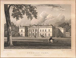 Studley Park, Yorkshire, drawn by J.P. Neale engraved by F. P. Hay