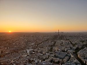 Sunset in Paris from Tour Montparnasse - 2019-09-18