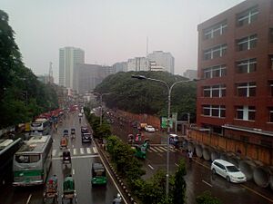 The road to the Notre Dame college front