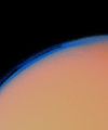 Titan's thick haze layer-picture from voyager1