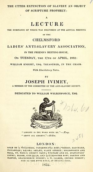 Title page lecture on slavery