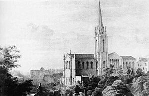 Triple Kirks etching, James Giles
