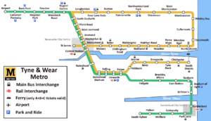 Tyne & Wear Metro diagram
