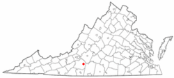 Location of Union Hall, Virginia