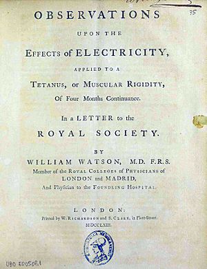 William Watson (scientist) Facts for Kids