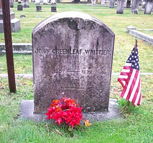 Whittier John Greenleaf grave