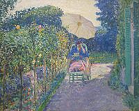 Woman Seated in a Garden, Frieseke