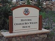 Yavapai-Prescott Indian Tribe-Charlie Ben Wilson House marker-1930-1