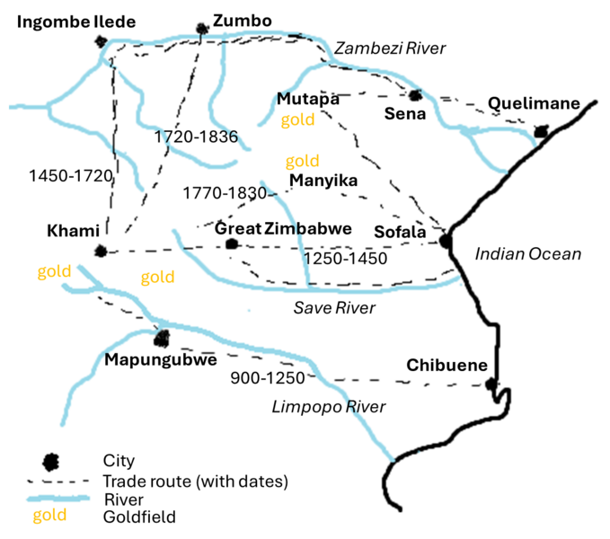 Zimbabwe states and trade map