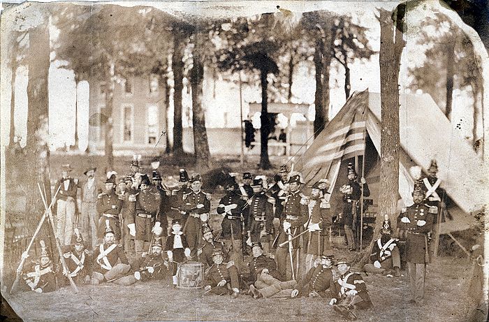1st Regiment of the Missouri State Guard at Camp Lewis, 1860