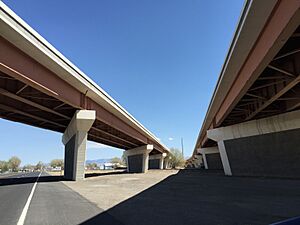 2015-04-18 11 58 09 View of the Interstate 80 Lovelock Viaduct from Nevada State Route 396 just outside Lovelock, Nevada