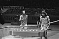 ABN-wereldtennistoernooi in Rotterdam Tom Okker (l) en Bjorn Borg (r) na afloop, Bestanddeelnr 927-7842