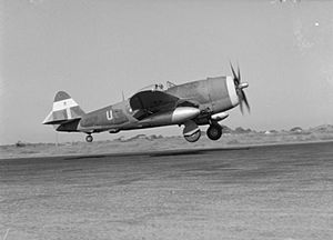American Aircraft in RAF Service 1939-1945- Republic Thunderbolt. CF205