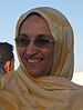 Aminatou Haidar meeting an old friend on her departure from prison (2006)..jpg