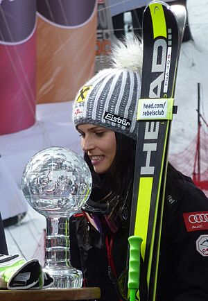 Anna Fenninger - Finale Coupe du Monde 2015 à Méribel (cropped)