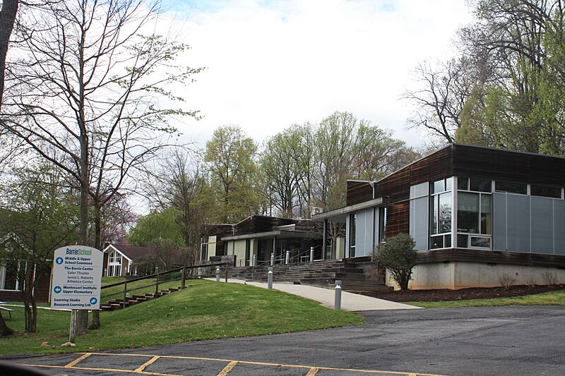Barrie School building (April 2025)