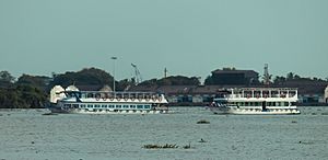Boats in Kochi Harbor ഉല്ലാസബോട്ടുകൾ കൊച്ചി ഹാർബറിൽ