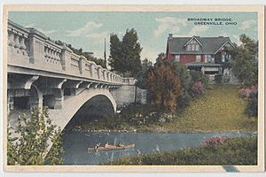 Broadway Bridge in Greenville, circa 1920