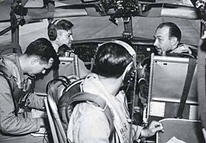 CINCSAC Gen. Curtis LeMay and Boeing test pilot Tex Johnston