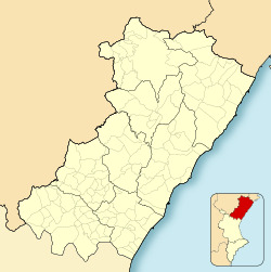 Olocau del Rey is located in Province of Castellón