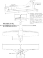 Cessna 182M Skylane 3-view line drawing