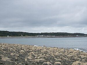 Chapel Rossan Bay looking across to Ardwell village and caravan site. - geograph.org.uk - 64382
