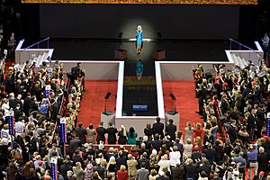 Cindy McCain addresses the audience at the convention, St. Paul, Minnesota LCCN2010719277