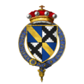Coat of arms of Sir Thomas Scrope, 10th Baron Scrope of Bolton, KG