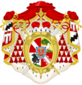 Coat of arms of Wilhelm Egon von Fürstenberg, Prince-Bishop of Strasbourg