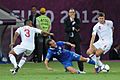 Cole Diamanti and Gerrard England-Italy Euro 2012