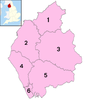 Cumbria numbered districts (1974-2023)
