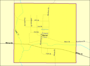 Detailed map of Marne, Iowa