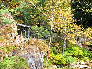 Dragon Rock at Manitoga estate, house and studio of American designer, Russel Wright