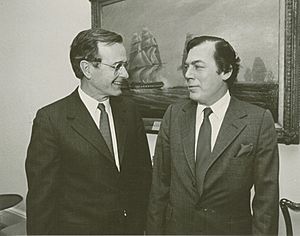 Edgar M Bronfman and President George H W Bush