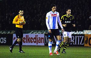 Edinson Cavani and Niklas Backman (AIK-Napoli)