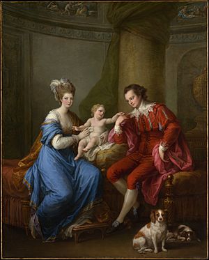 Edward Smith Stanley (1752–1834), Twelfth Earl of Derby, with His First Wife (Lady Elizabeth Hamilton, 1753–1797) and Their Son (Edward Smith Stanley, 1775–1851) MET DP169403