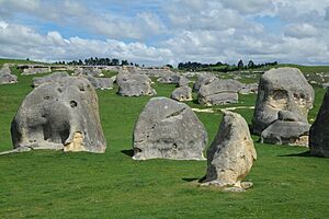 Elephant Rocks in Waitaki Valley, New Zealand