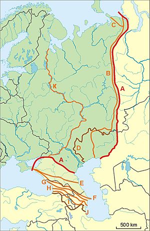 Eurasian borders
