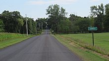 Eureka, Michigan road signage